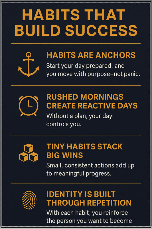 DAILY REMINDER POSTER HABITS THAT BUILD SUCCESS